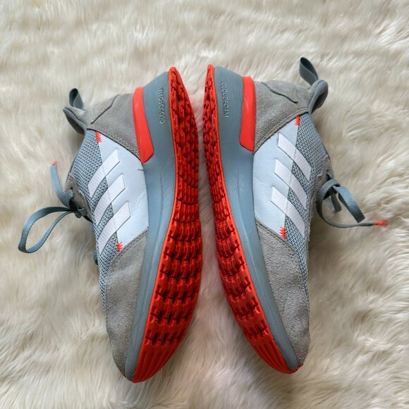 Adidas Rapidarun Elite J Grey/Blue FV5050 Kids Size 4.5 - Picture 4 of 8